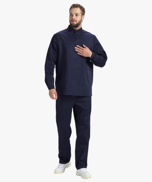 Костюм мужской ХАССП-Стандарт NEW (тк.Смесовая,160), т.синий