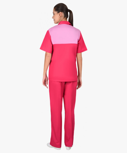 Костюм СИРИУС-ЛОТОС женский сливовый с тепло-розовым