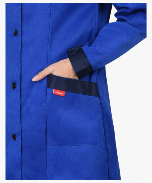 Халат женский СИРИУС-ТЕХНОЛОГ тёмно-синий