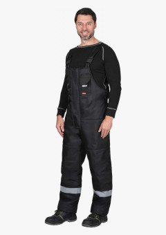 Полукомбинезон мужской зимний универсальный, черный, СОП 50мм
