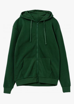 Толстовка на молнии с капюшоном Siverga Heavy 2.0, темно-зеленый