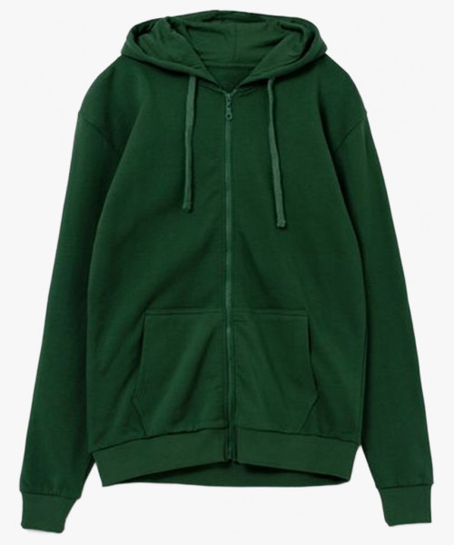 Толстовка на молнии с капюшоном Siverga Heavy 2.0, темно-зеленый