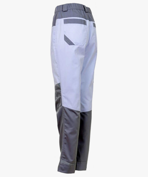 Брюки рабочие женские Brodeks KS328, цвет белый, серый