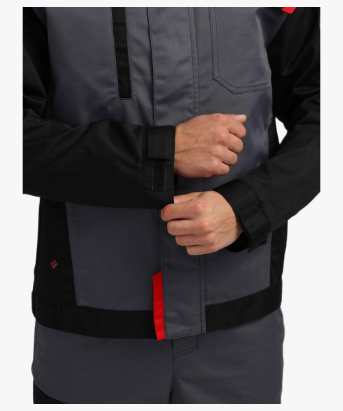 Костюм Сервис NEW (тк.Смесовая,240) п/к, серый/черный