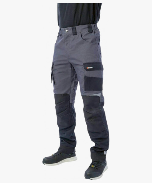 Брюки летние мужские Brodeks KS302, цвет серый, чёрный