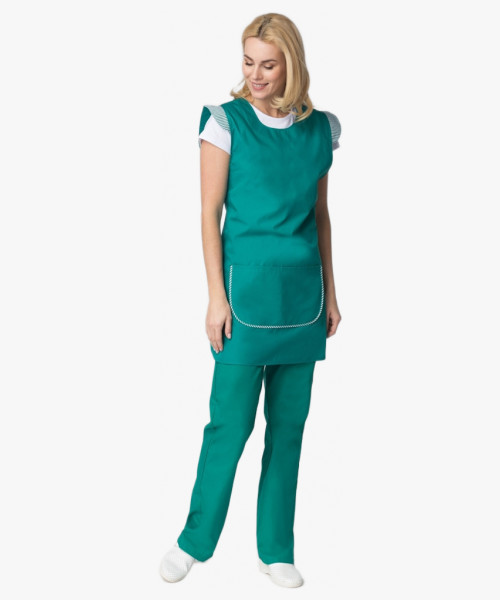 Фартук-сарафан Надежда (тк.ТиСи), зеленый