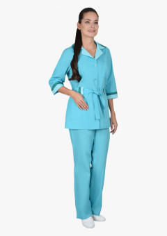 Костюм СИРИУС-ФЛОРА женский светло-бирюзовый (СТ)