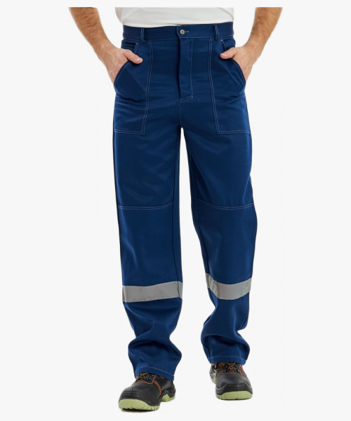 Костюм Лигор-1 СОП К. (тк.Смесовая,210) брюки, т.синий/серый