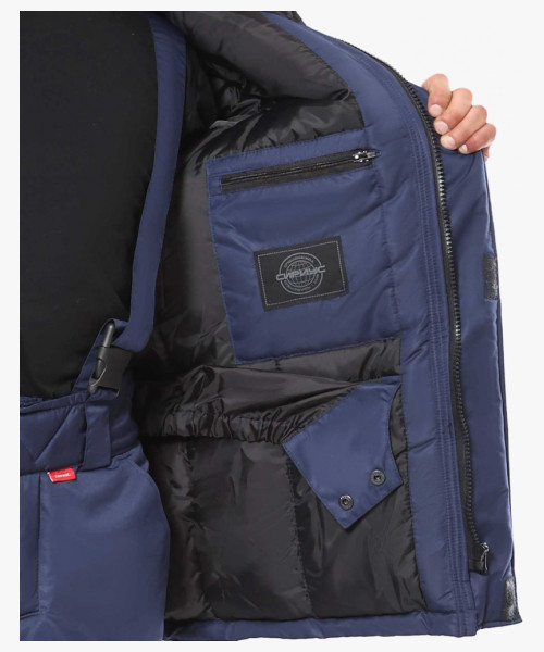 Костюм СИРИУС-КОМФОРТ зимний, куртка, брюки, синий с чёрным