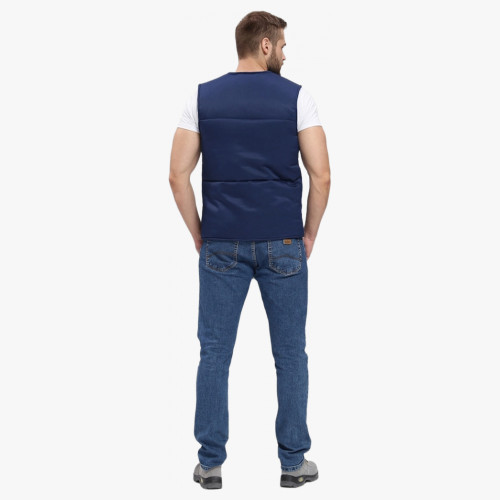 Жилет утепленный База (тк.Смесовая,210), т.синий