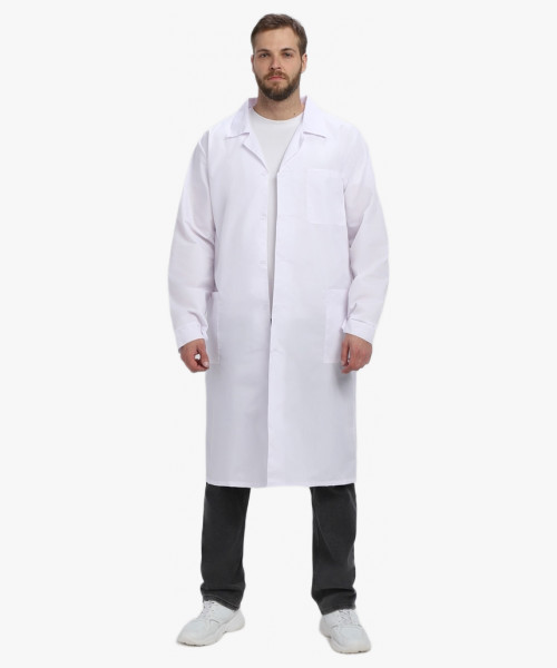 Халат мужской Классика (тк.ТиСи), белый