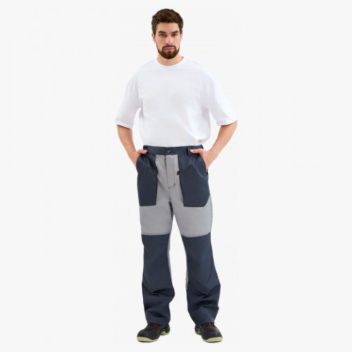 Брюки Лидер IMP (тк.Смесовая,240), т.серый/св.серый