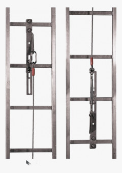 СИЗ ползункового типа VENTO™ на жесткой анкерной линии (н/ж, 10м) ЛИФТ-10