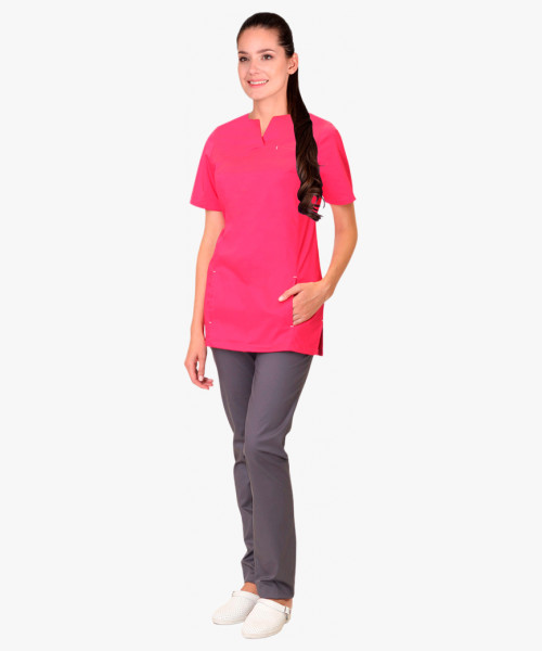 Костюм СИРИУС-ВАЛЕРИЯ женский фуксия с темно-серым