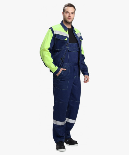 Костюм Сфера-2 СОП CH (тк.Смесовая,210) п/к, т.синий/лимонный