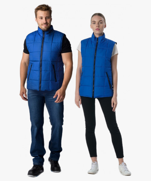 Жилет утепленный Офис (тк.Дюспо), васильковый