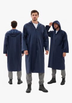 Плащ влагозащитный ProfLineBase (ПВХ,180), т.синий