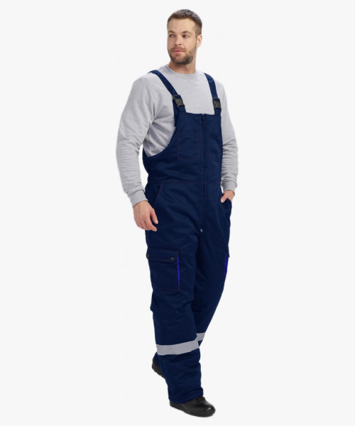 Костюм зимний Нейч-2 Премиум СОП (тк.Смесовая,240) п/к, т.синий/васильковый