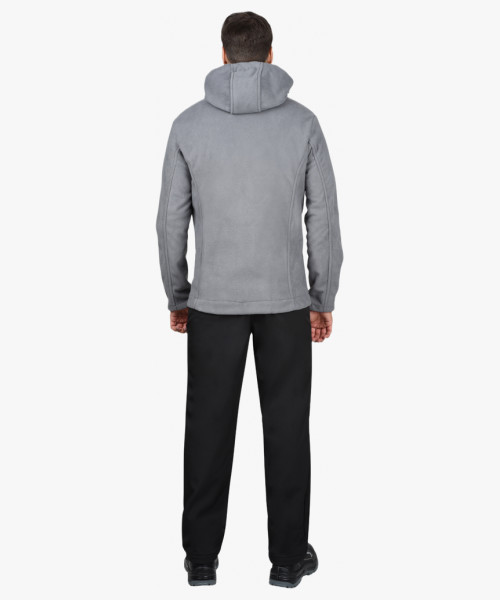 Куртка флисовая СИРИУС-ТЕХНО серая (флис дублированный)