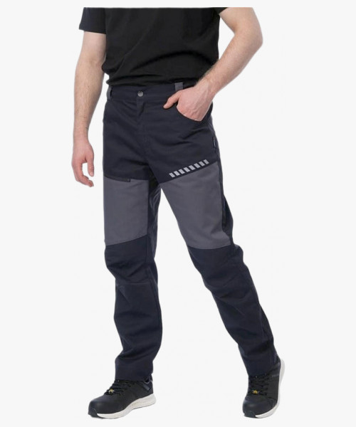 Брюки летние мужские Brodeks KS334, цвет серый, чёрный