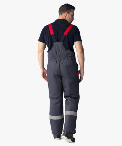 Костюм зимний Вектрон-2 СОП (тк.Смесовая,240) п/к, серый/черный/красный