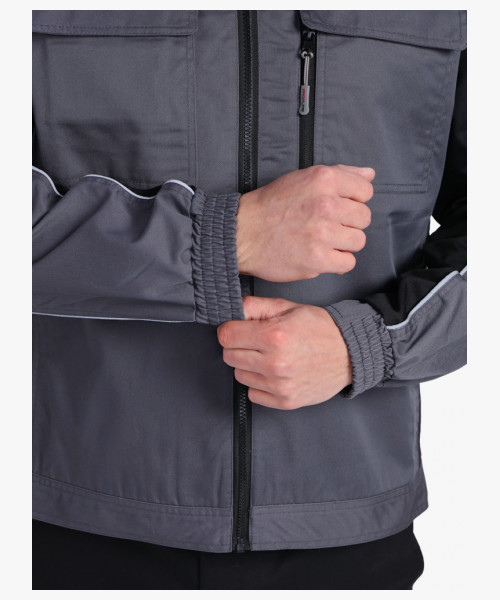 Куртка ProfLineSpecialist (тк.Смесовая,240), серый/черный