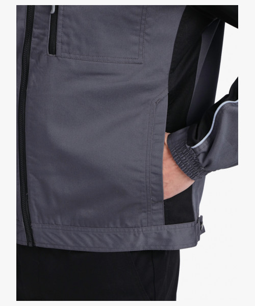 Куртка ProfLineSpecialist (тк.Смесовая,240), серый/черный