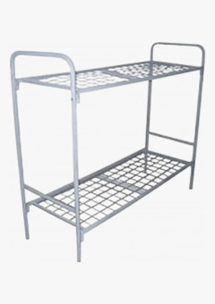 Кровать металлическая двухъярусная сетка (К-2.700СП 100х100 эконом)