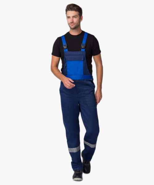 Костюм Мастер (тк.Смесовая,210) п/к, т.синий/васильковый