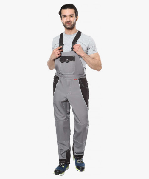 Полукомбинезон СИРИУС-ПЕКИН серый с черным пл. 280 г/кв.м