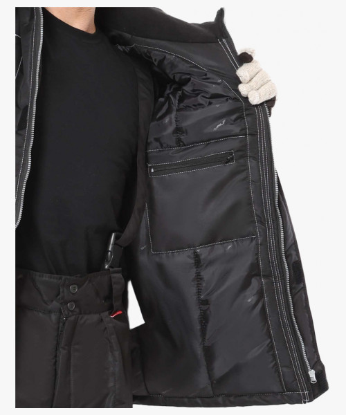 Костюм СИРИУС-АЛЕКС зимний: куртка, брюки, черный, тк.Таслан