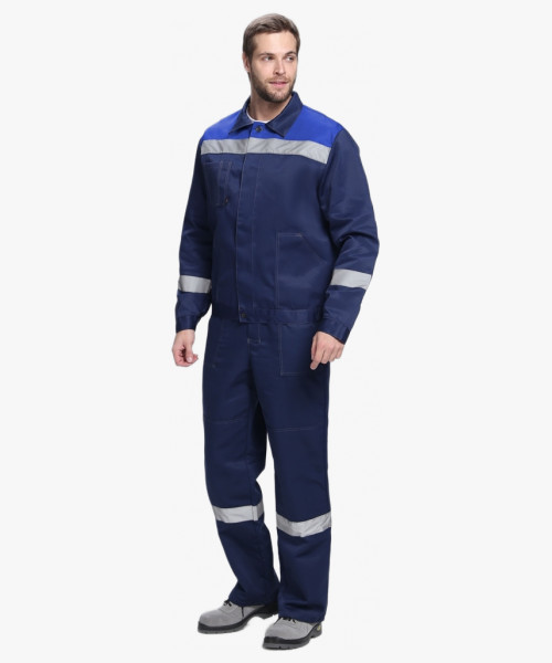 Костюм Лигор-2 СОП CH (тк.Смесовая,210) п/к, т.синий/васильковый