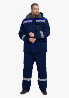 Костюм зимний Нейч-2 Премиум СОП К. (тк.Смесовая,240) п/к, т.синий/васильковый