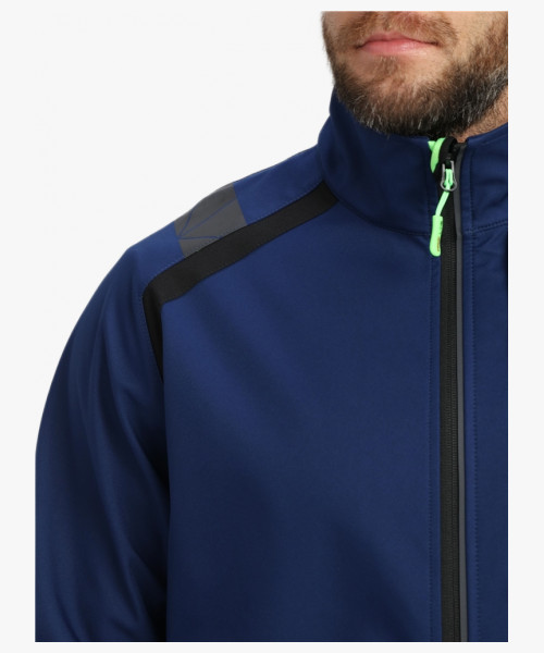 Куртка ProfLineLeader (тк.Софтшел), синий/черный