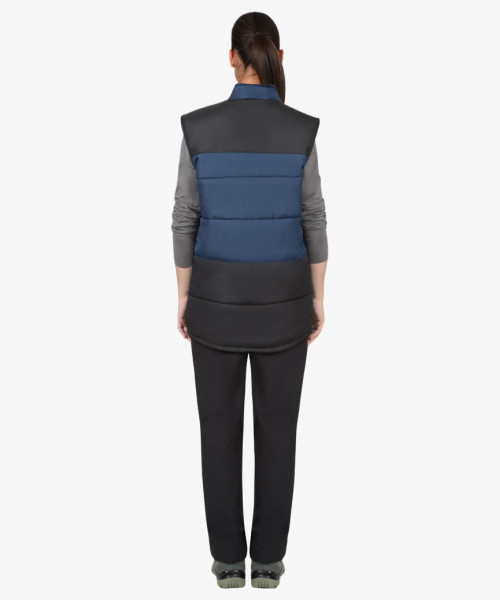 Жилет СИРИУС-ЕВРОНИКА утеплённый синий с чёрным