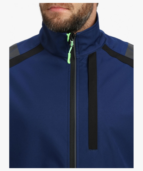 Куртка ProfLineLeader (тк.Софтшел), синий/черный