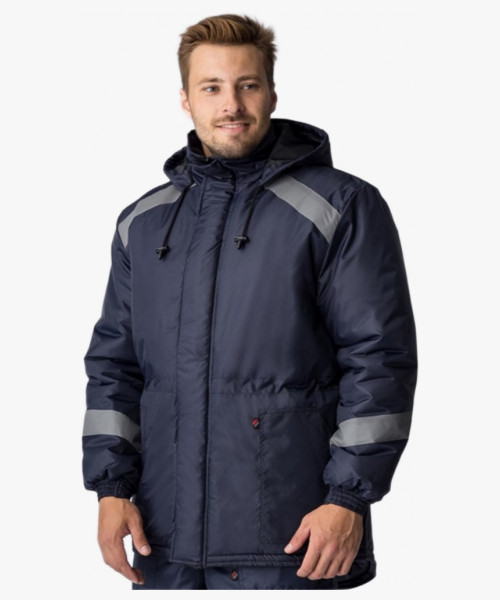 Куртка зимняя Прогресс (Оксфорд), темно-синий