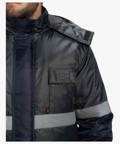 Костюм зимний Мегрес-2 СОП (тк.OxLine,90) п/к, т.серый/т.синий