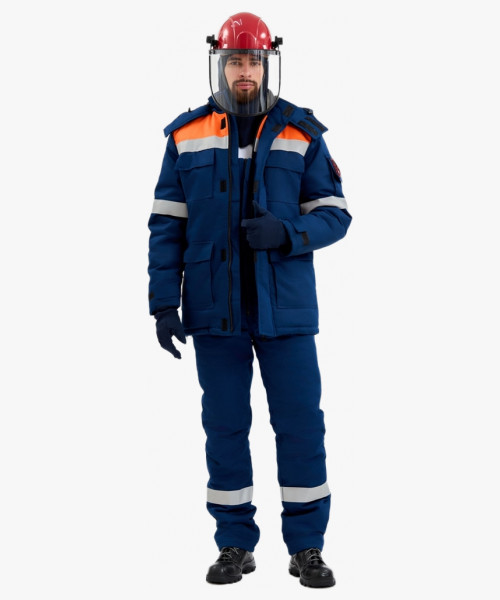 Костюм зимний Энергия-Г (91,4 кал.), т.синий/оранжевый