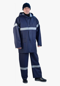 Костюм влагозащитный ВОЛГА с СОП (280 гр/м2) (тип Циклон) синий