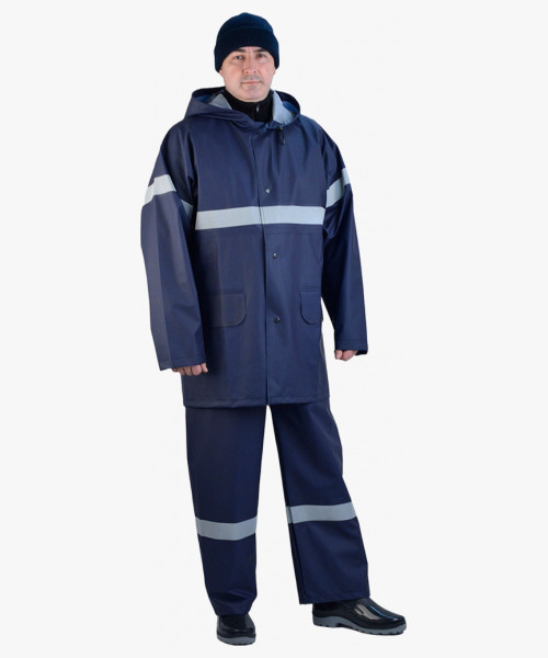 Костюм влагозащитный ВОЛГА с СОП (280 гр/м2) (тип Циклон) синий