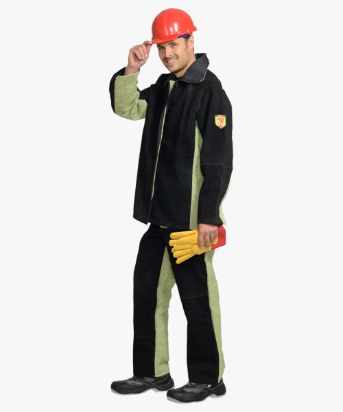 Костюм сварщика: куртка, брюки брезентовый со спилком (2,7 кв.м) тип Б