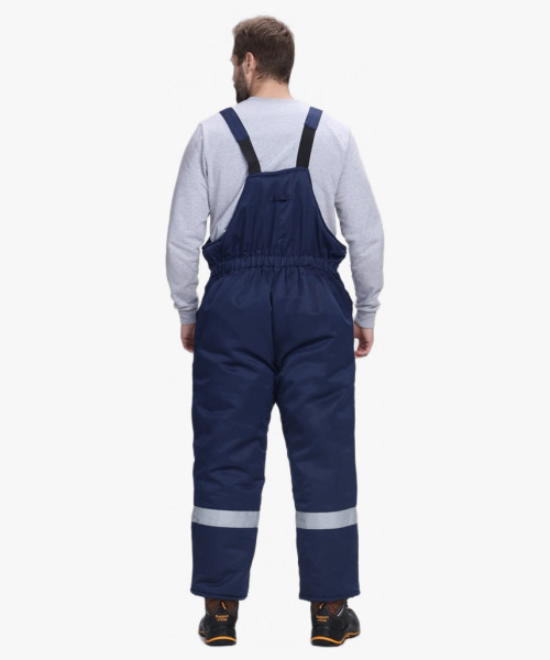 Костюм зимний Темп (тк.Смесовая,210) п/к, т.синий/васильковый