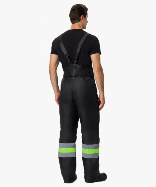 Костюм зимний для дорожника (тк.Оксфорд) брюки, лимонный/черный