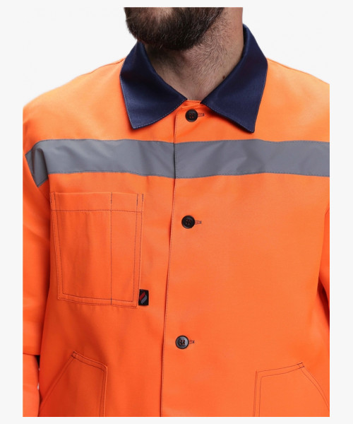 Костюм сигнальный Легион-2 СОП (тк.Смесовая,210) п/к, оранжевый/т.синий