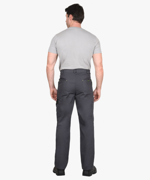 Брюки СИРИУС-ХОВАРД т. серый с черным, лимонная отделка