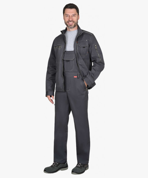 Костюм СИРИУС-ДАЛЛАС куртка, п/к, серый