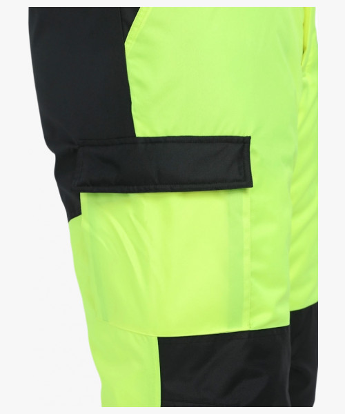 Костюм зимний сигнальный ProfLineSpecialist (тк.Оксфорд PU) брюки, желтый/черный