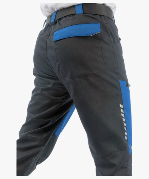 Брюки летние мужские Brodeks KS334, цвет синий, чёрный