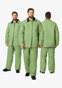 Костюм сварщика зимний 1 кл.защиты (тк.Брезент,480), хаки